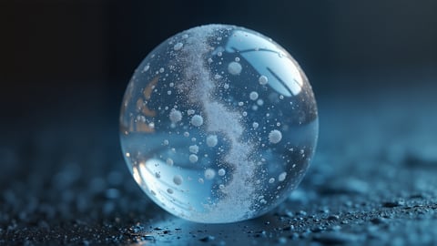 Frozen Bubble Close-Up Desktop Preview