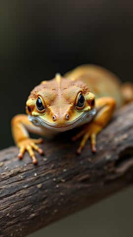 A Close-Up of a Gecko’s Skin Mobile Preview