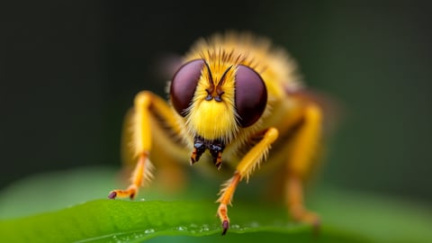 Ladybug on a Bright Green Leaf Desktop Preview