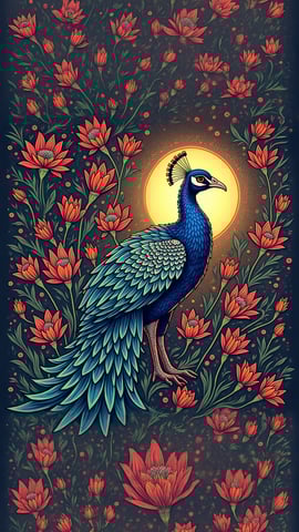 Close-Up of a Peacock Feather Mobile Preview