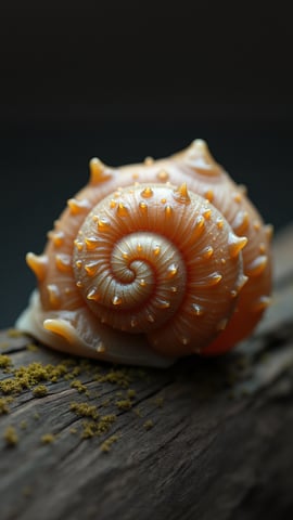 A Close-Up of a Snail’s Shell Mobile Preview