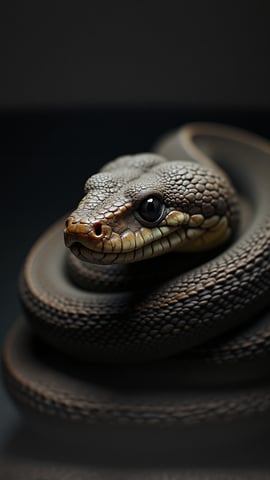 A Close-Up of a Snake’s Skin Mobile Preview