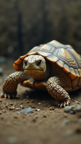 Close-Up of a Turtle’s Shell Mobile Preview