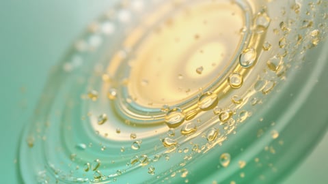 Clear Water Bubbles on Bright Blue Desktop Preview