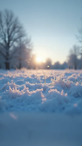 Frost Patterns on a Window Pane: A Close-Up Mobile Preview