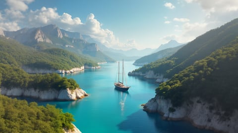 Coastal Lighthouse Scene Desktop Preview