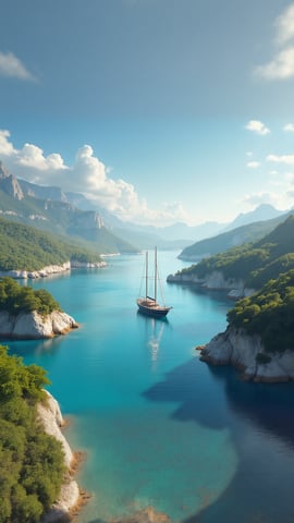 Coastal Lighthouse Scene Mobile Preview