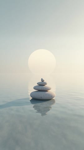 Smooth Colorful Pebbles on a Beach Mobile Preview