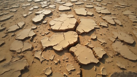 Cracked Earth Texture in a Dry Desert Desktop Preview