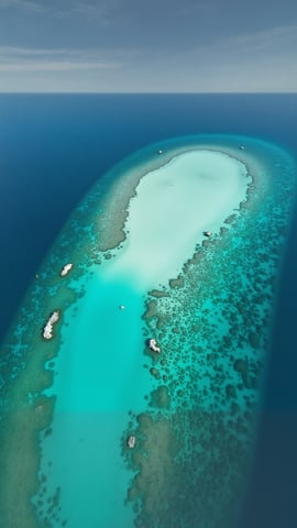 Crystal Clear Turquoise Bay with White Sand Mobile Preview