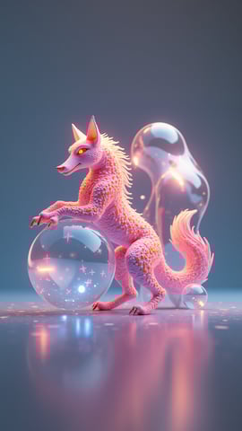 Crystal Wolf: Refracting Rainbow Light Mobile Preview