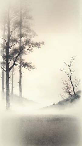 Dense Bamboo Forest with Light Rays Mobile Preview