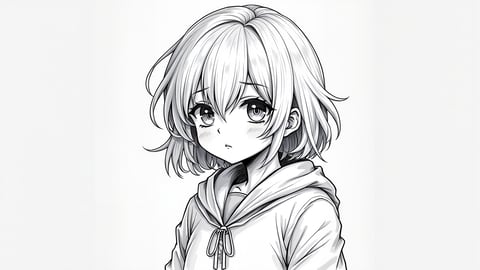 Detailed Manga Character Illustration Desktop Preview