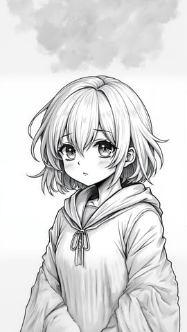 Detailed Manga Character Illustration Mobile Preview