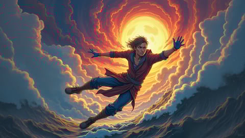 Dynamic Action Scene from a Popular Shonen Anime Desktop Preview