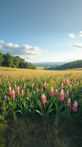 A Field of Bluebonnets in the Texas Hill Country Mobile Preview