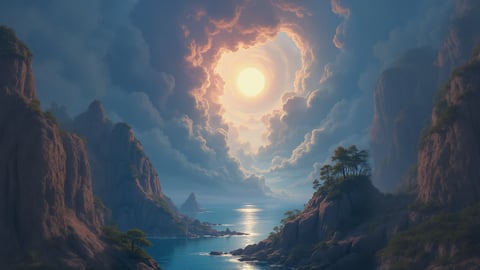 A Floating City in the Clouds Desktop Preview