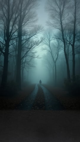 Forest Floor Engulfed in Thick Fog Mobile Preview