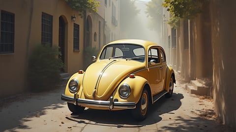A Fun and Quirky Volkswagen Beetle Wallpaper Desktop Preview