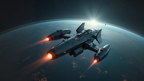 Futuristic Personal Flying Vehicle Wallpaper Desktop Preview