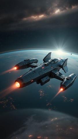 Futuristic Personal Flying Vehicle Wallpaper Mobile Preview