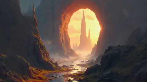 Futuristic Martian City Under a Blue Sky Desktop Preview