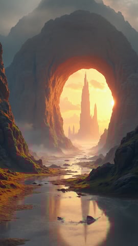 Futuristic Martian City Under a Blue Sky Mobile Preview