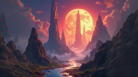 Futuristic City on an Alien Planet Desktop Preview