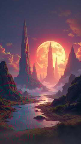 Futuristic City on an Alien Planet Mobile Preview