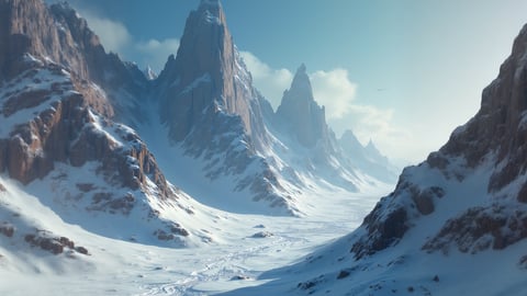 Futuristic White Research Outpost on a Jovian Moon Desktop Preview