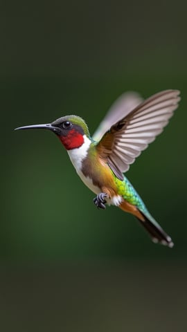 Iridescent Hummingbird Hovering Mobile Preview
