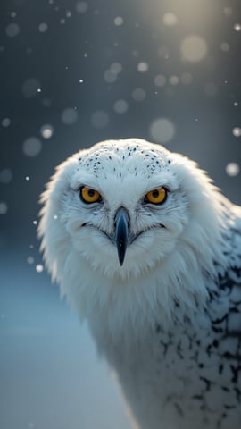 Majestic White Owl in Flight Mobile Preview