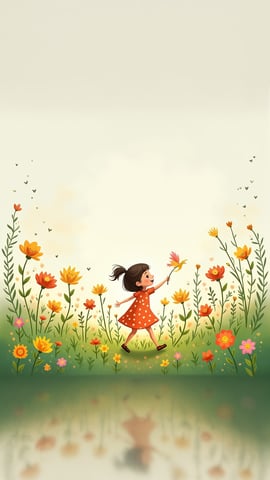 A Meadow Filled with Colorful Wildflowers Mobile Preview