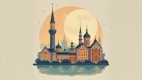 Minimalist Geometric Istanbul Wallpaper Desktop Preview