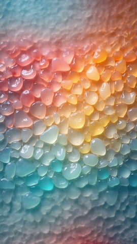 Mosaic of Colorful Translucent Sea Glass Mobile Preview