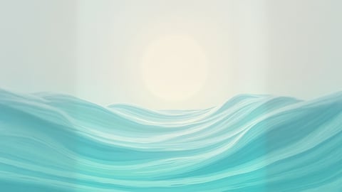 Minimalist Blue and White Wave Pattern Mobile Preview