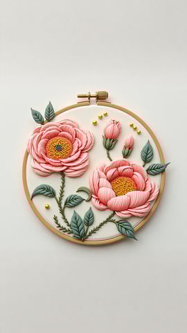 Pattern of Tiny Colorful Hand-Painted Flowers Mobile Preview