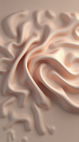 Flowing Silk Fabric Photorealistic Render Mobile Preview