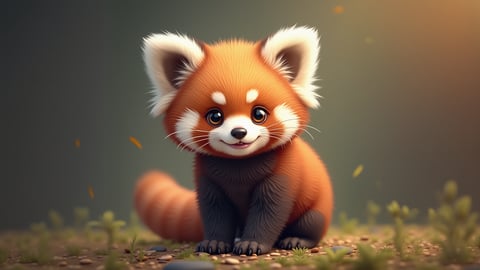 Playful Red Panda Desktop Preview
