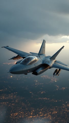 Powerful Futuristic Fighter Jet Mobile Preview