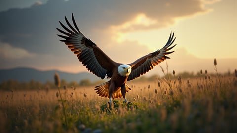 Majestic Eagle Soaring Desktop Preview