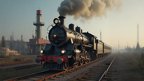 A Powerful and Modern Steam Locomotive Desktop Preview