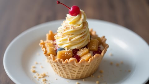 Rainbow Sherbet in a Waffle Cone Desktop Preview