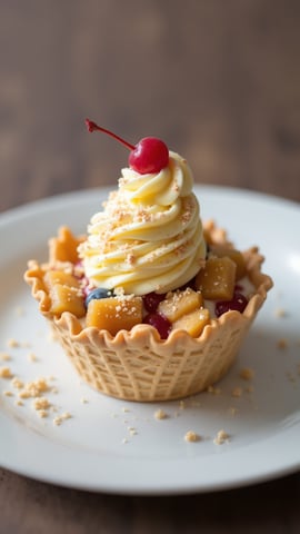 Rainbow Sherbet in a Waffle Cone Mobile Preview