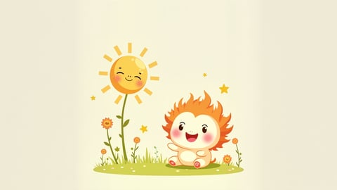 Seamless Pattern of Stylized Happy Suns Mobile Preview