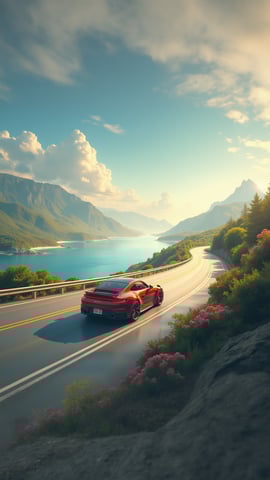 Porsche 911 Coastal Highway Serenity Mobile Preview