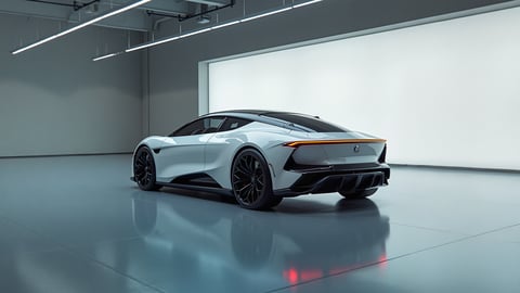 A Sleek and Futuristic Concept Car Desktop Preview