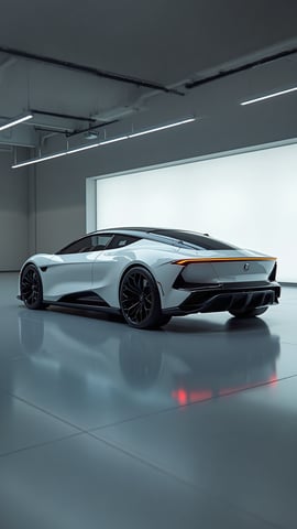 A Sleek and Futuristic Concept Car Mobile Preview