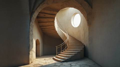 A Spiral Staircase Desktop Preview