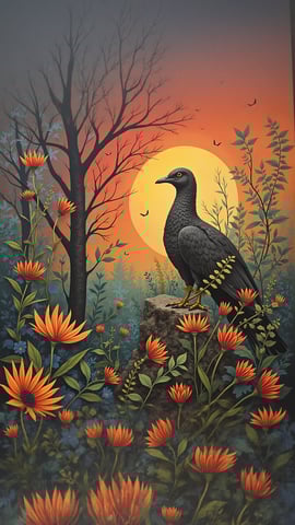 A Thought-Provoking Surreal Pigeon Mobile Preview